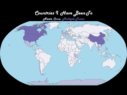 Countries I have been to by Ji Jin (Jack) Chen