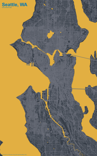 Seattle Network Map by Zhanchao Yang