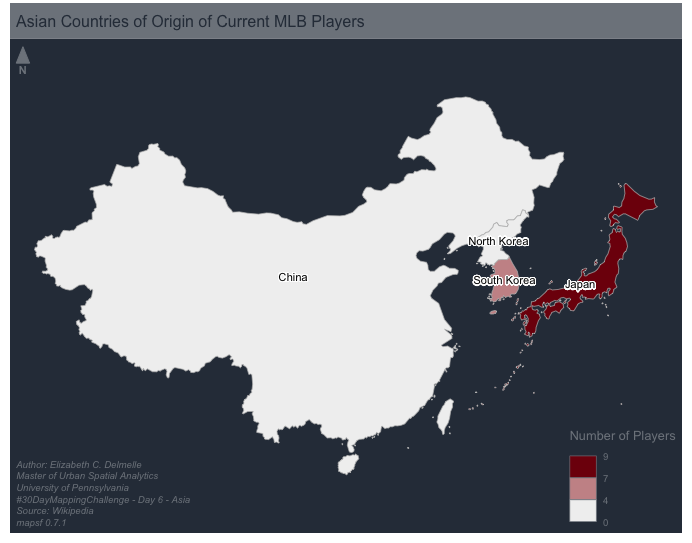 Thumbnail image of MLB Players from Asia by Elizabeth Delmelle